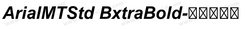 ArialMTStd BxtraBold字体转换